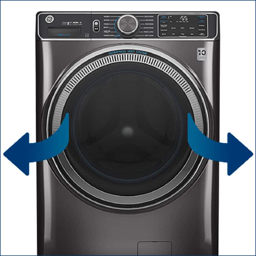 GE - 7.8 Cu. Ft. Stackable Smart 10-Cycle Electric Dryer - White