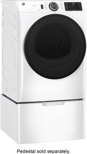 GE - 7.8 Cu. Ft. Stackable Smart 10-Cycle Electric Dryer - White