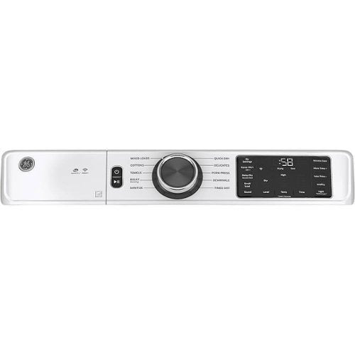 GE - 7.8 Cu. Ft. Stackable Smart Electric Dryer with Long Vent Drying - White