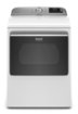 Maytag - 7.4 Cu. Ft. Smart Electric Dryer with Extra Power Button - White