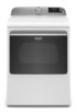 Maytag - 7.4 Cu. Ft. Smart Electric Dryer with Extra Power Button - White