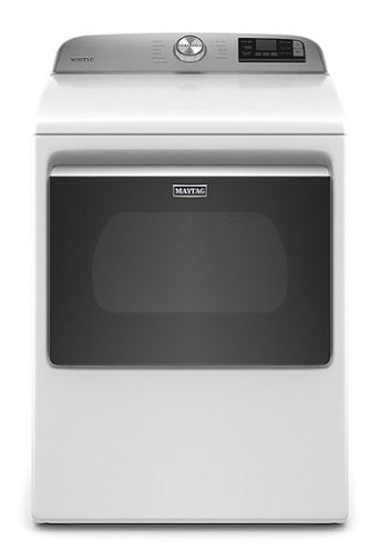 Maytag - 7.4 Cu. Ft. Smart Electric Dryer with Extra Power Button - White