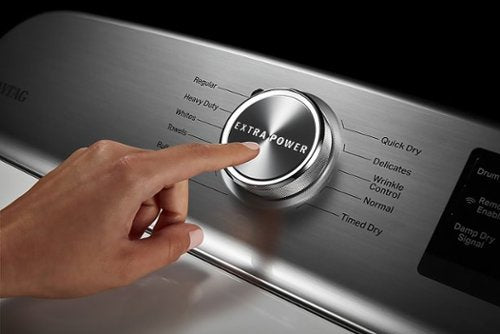 Maytag - 7.4 Cu. Ft. Smart Electric Dryer with Extra Power Button - White