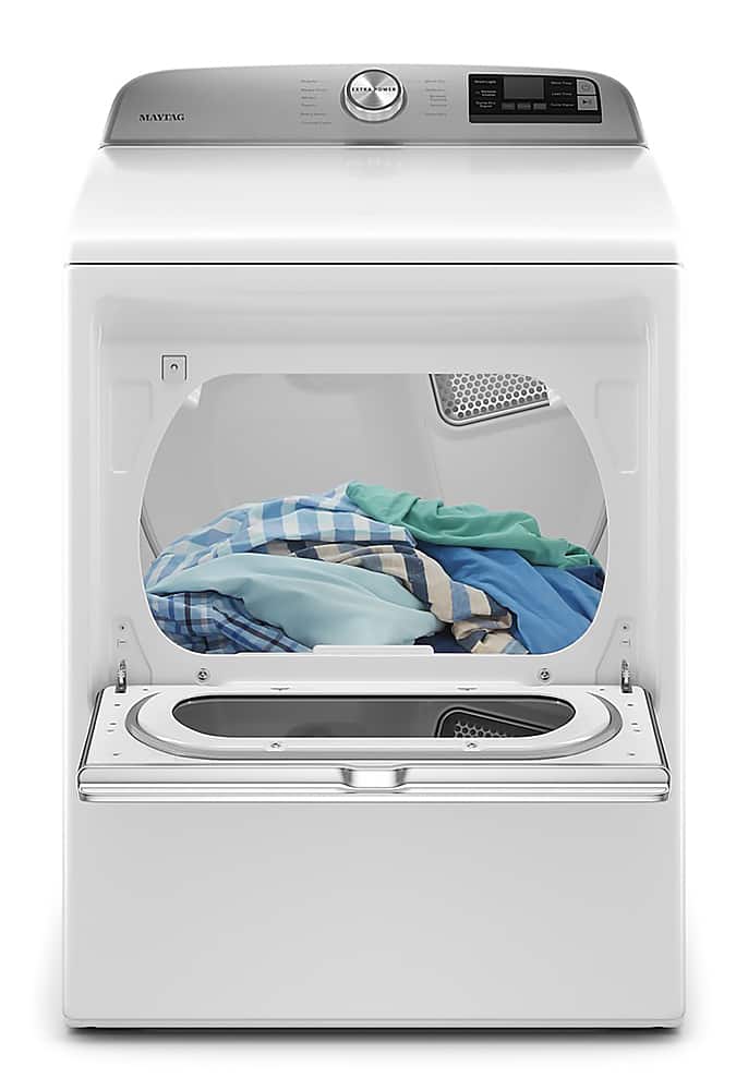 Maytag - 7.4 Cu. Ft. Smart Electric Dryer with Extra Power Button - White