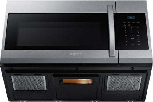 Samsung - 1.7 Cu. Ft. Over-the-Range Microwave - Stainless Steel