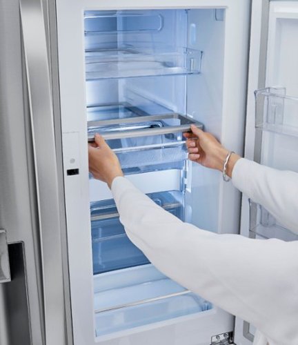 LG - 36-in 22.5 Cu. Ft. 4-Door French Door-in-Door Counter-Depth Smart Refrigerator with Craft Ice - Stainless Steel