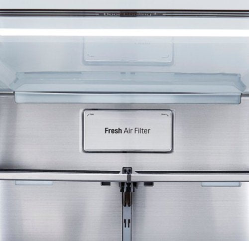 LG - 36-in 22.5 Cu. Ft. 4-Door French Door-in-Door Counter-Depth Smart Refrigerator with Craft Ice - Stainless Steel