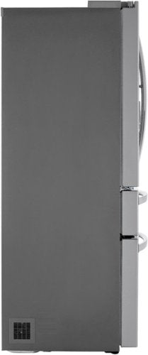 LG - 36-in 22.5 Cu. Ft. 4-Door French Door-in-Door Counter-Depth Smart Refrigerator with Craft Ice - Stainless Steel