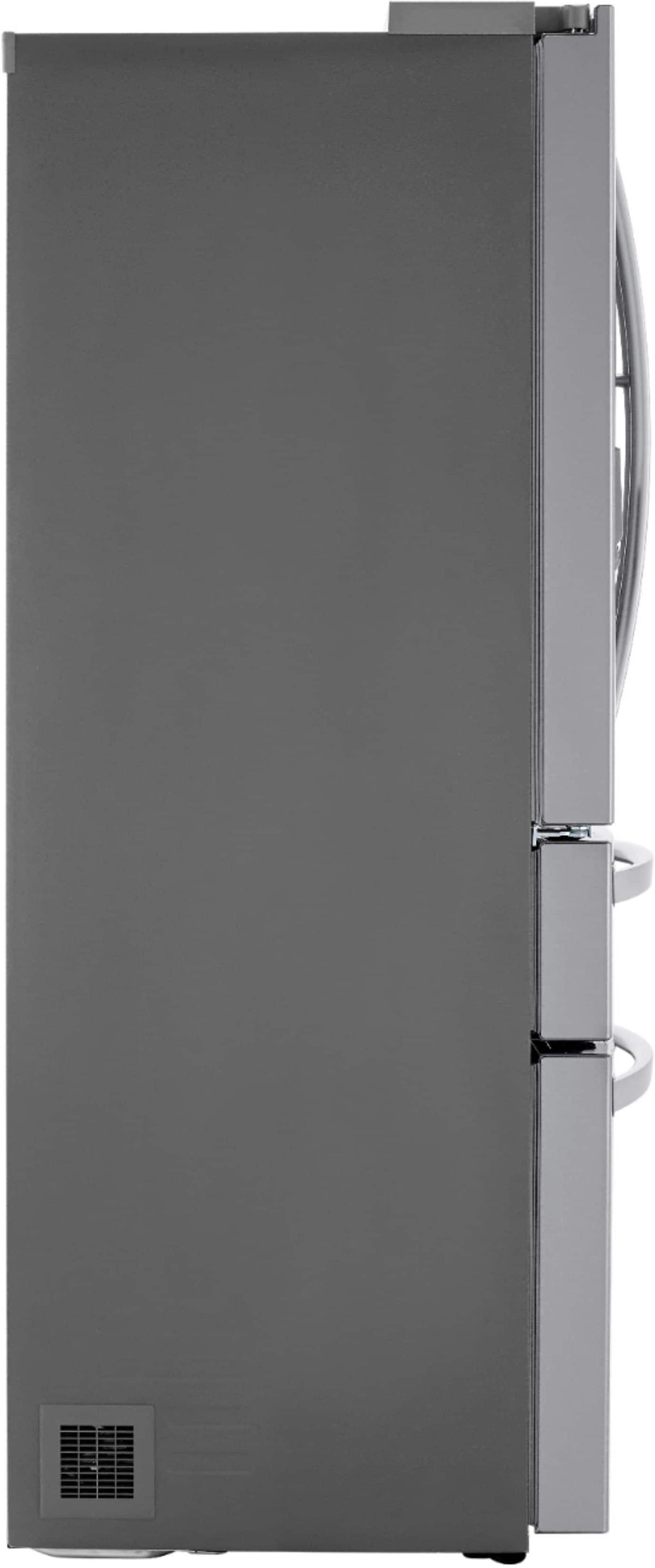 LG - 36-in 22.5 Cu. Ft. 4-Door French Door-in-Door Counter-Depth Smart Refrigerator with Craft Ice - Stainless Steel