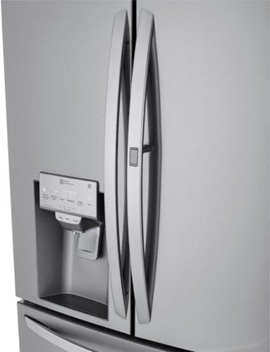 LG - 36-in 22.5 Cu. Ft. 4-Door French Door-in-Door Counter-Depth Smart Refrigerator with Craft Ice - Stainless Steel
