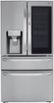 LG - 36-in Wide 22.5 Cu. Ft. 4-Door French Door-in-Door Counter-Depth Smart Refrigerator with Craft Ice - Stainless Steel