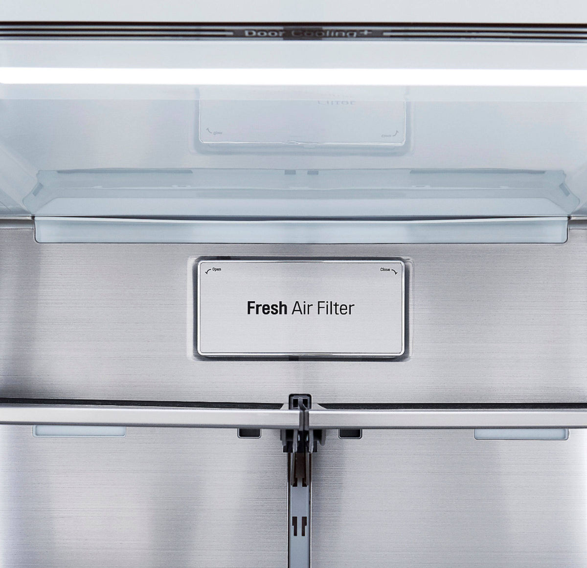 LG - 36-in Wide 22.5 Cu. Ft. 4-Door French Door-in-Door Counter-Depth Smart Refrigerator with Craft Ice - Stainless Steel