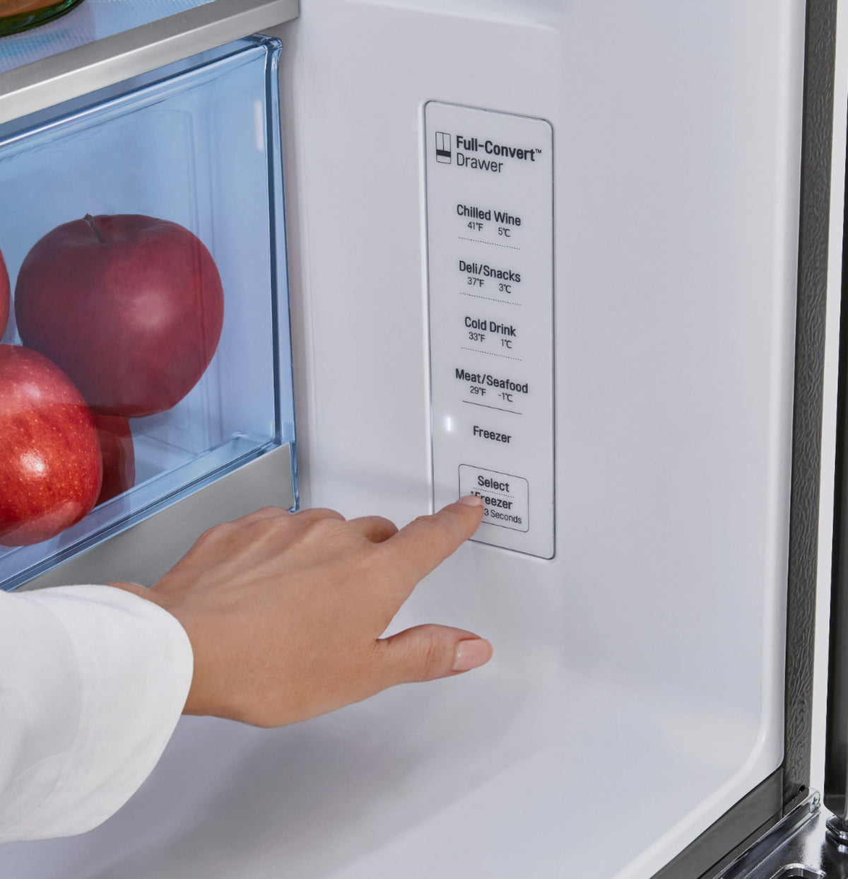 LG - 36-in Wide 22.5 Cu. Ft. 4-Door French Door-in-Door Counter-Depth Smart Refrigerator with Craft Ice - Stainless Steel
