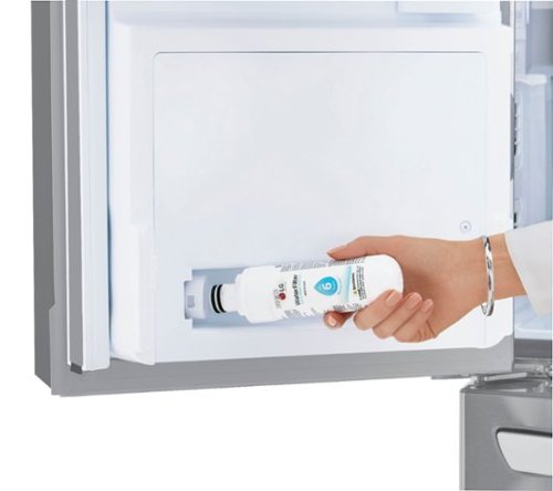 LG - 36-in Wide 22.5 Cu. Ft. 4-Door French Door-in-Door Counter-Depth Smart Refrigerator with Craft Ice - Stainless Steel