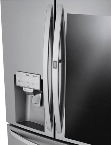 LG - 36-in Wide 22.5 Cu. Ft. 4-Door French Door-in-Door Counter-Depth Smart Refrigerator with Craft Ice - Stainless Steel