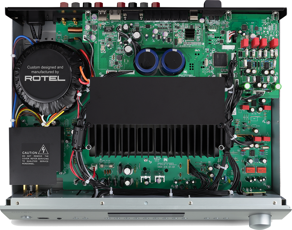Rotel - A14MKII 80W 2-Ch Integrated Stereo Amplifier - Black