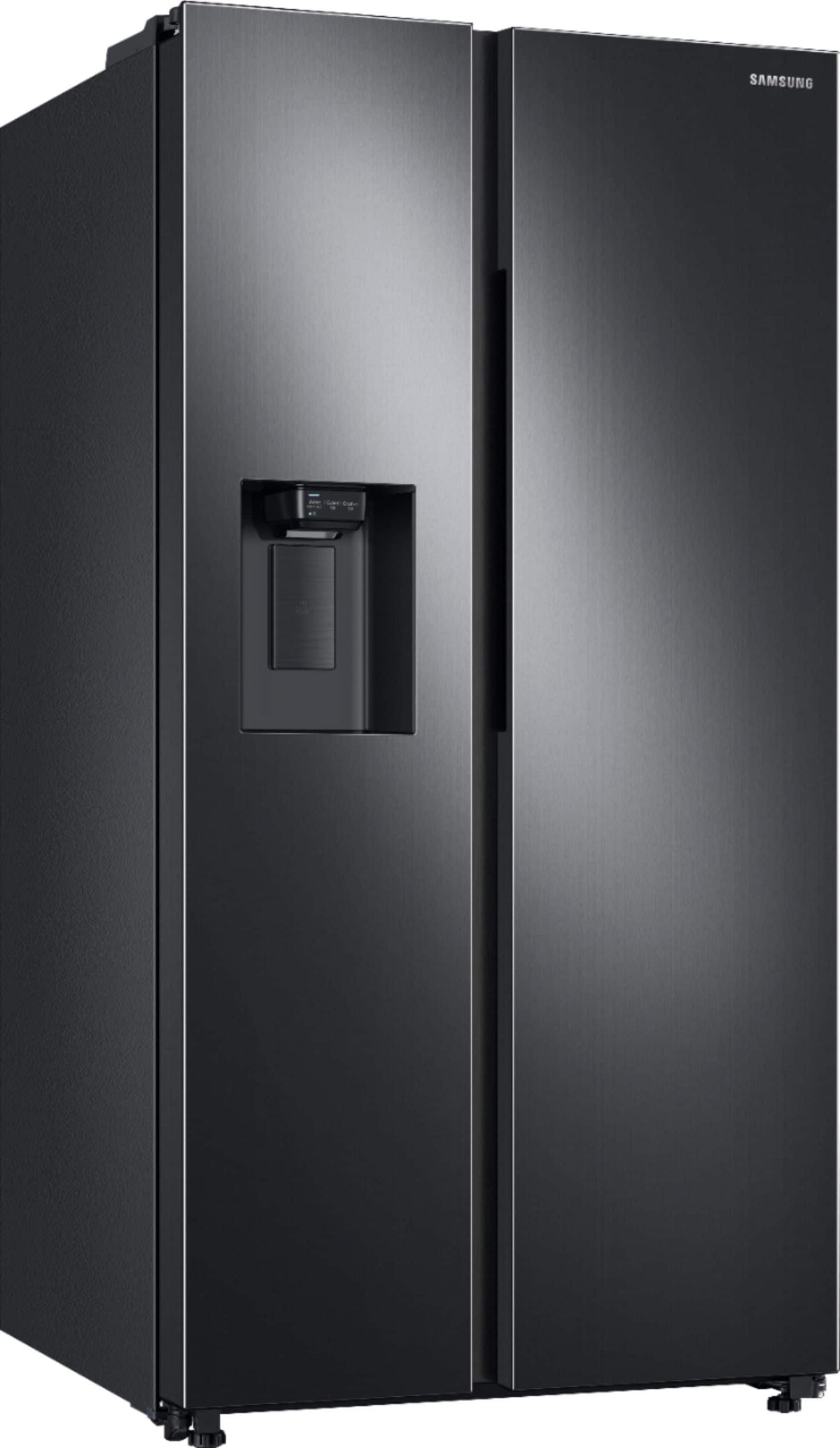 Samsung - 36 in. Wide 27.4 cu. ft. Side-by-Side Refrigerator with Large Capacity - Black Stainless Steel