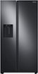 Samsung - 36 in. Wide 27.4 cu. ft. Side-by-Side Refrigerator with Large Capacity - Black Stainless Steel