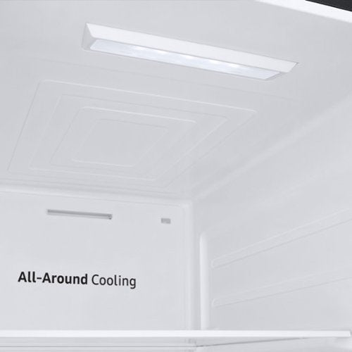 Samsung - 36 in. Wide 27.4 cu. ft. Side-by-Side Refrigerator with Large Capacity - Black Stainless Steel