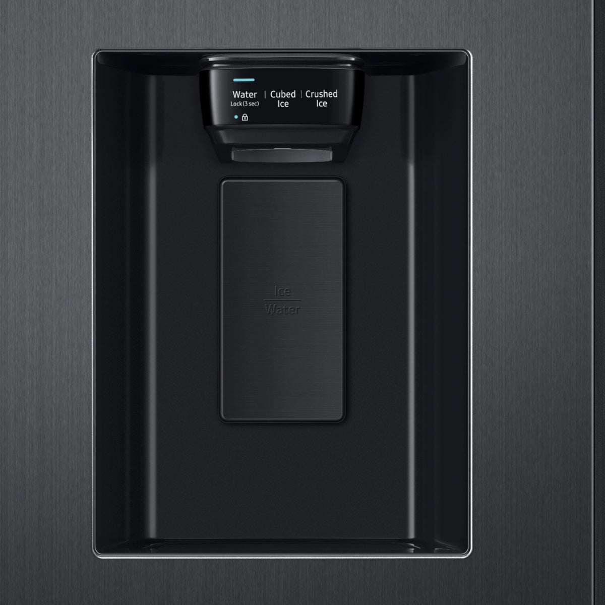 Samsung - 36 in. Wide 27.4 cu. ft. Side-by-Side Refrigerator with Large Capacity - Black Stainless Steel