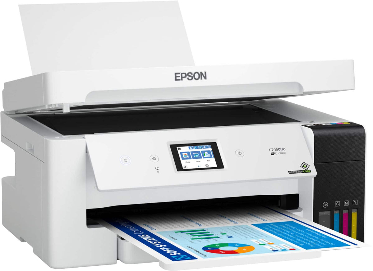 Epson - EcoTank ET-15000 Wireless All-In-One Supertank Inkjet Printer - White