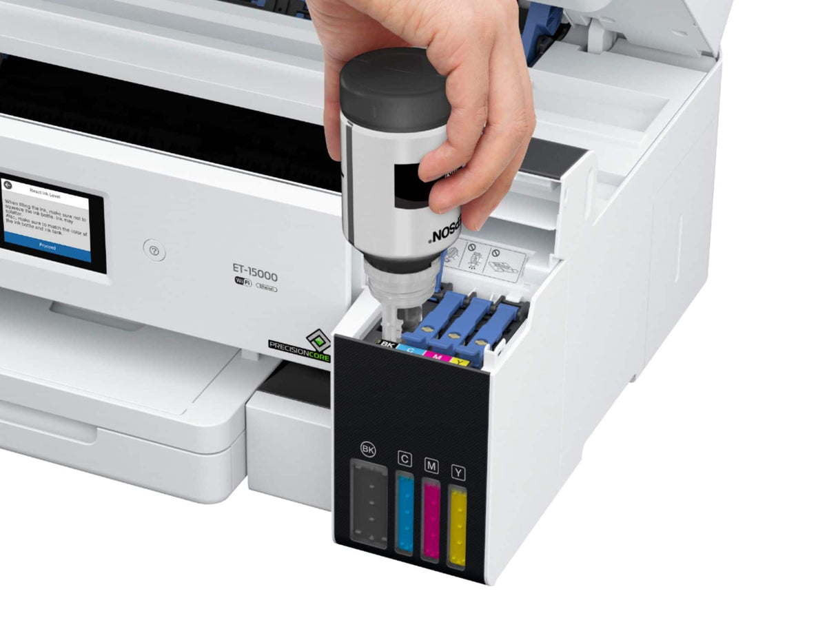 Epson - EcoTank ET-15000 Wireless All-In-One Supertank Inkjet Printer - White