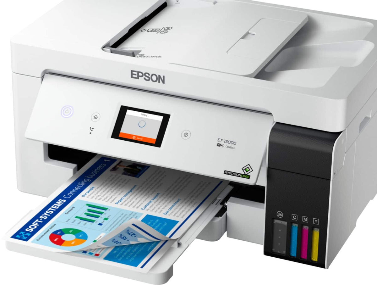 Epson - EcoTank ET-15000 Wireless All-In-One Supertank Inkjet Printer - White