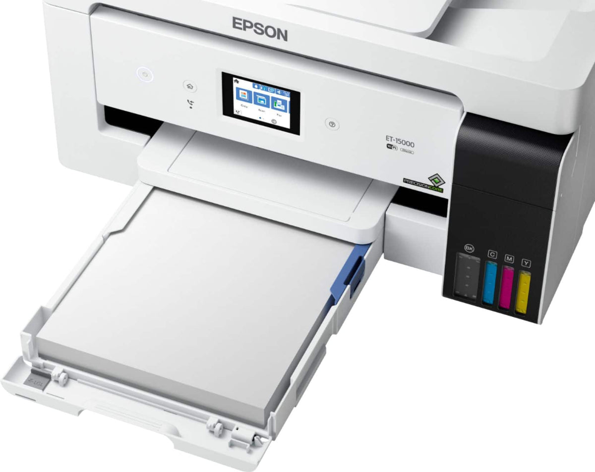 Epson - EcoTank ET-15000 Wireless All-In-One Supertank Inkjet Printer - White
