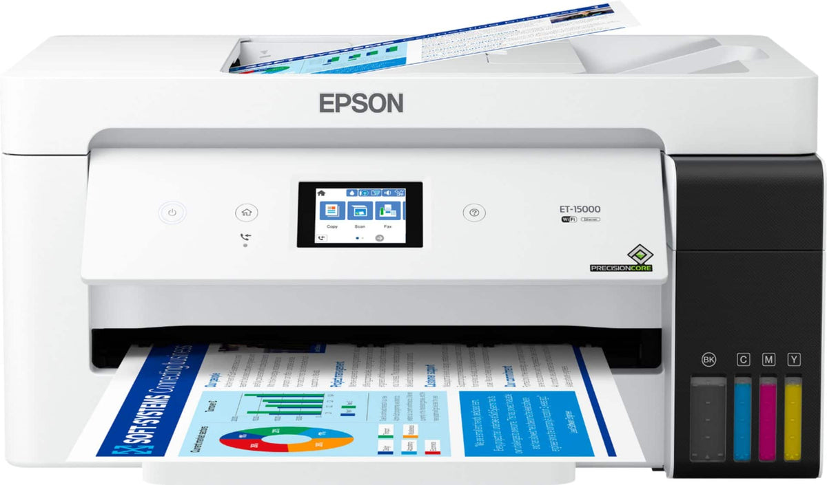 Epson - EcoTank ET-15000 Wireless All-In-One Supertank Inkjet Printer - White