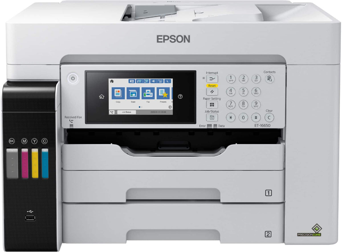 Epson - EcoTank Pro ET-16650 Wireless All-In-One Supertank Inkjet Printer - White