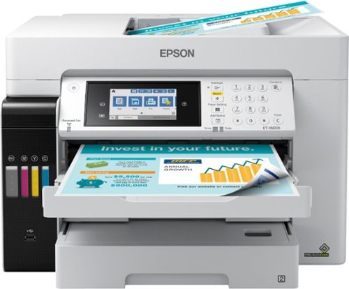 Epson - EcoTank Pro ET-16650 Wireless All-In-One Supertank Inkjet Printer - White