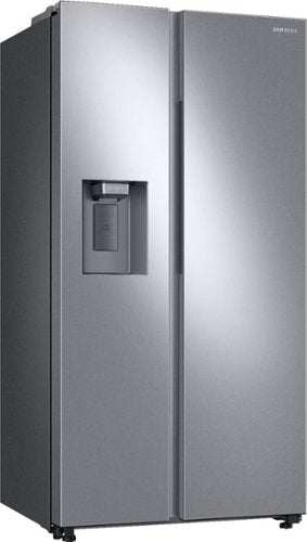 Samsung - 36 in. Wide 22 cu. ft. Side-by-Side Counter Depth Smart Refrigerator with All-Around Cooling - Stainless Steel