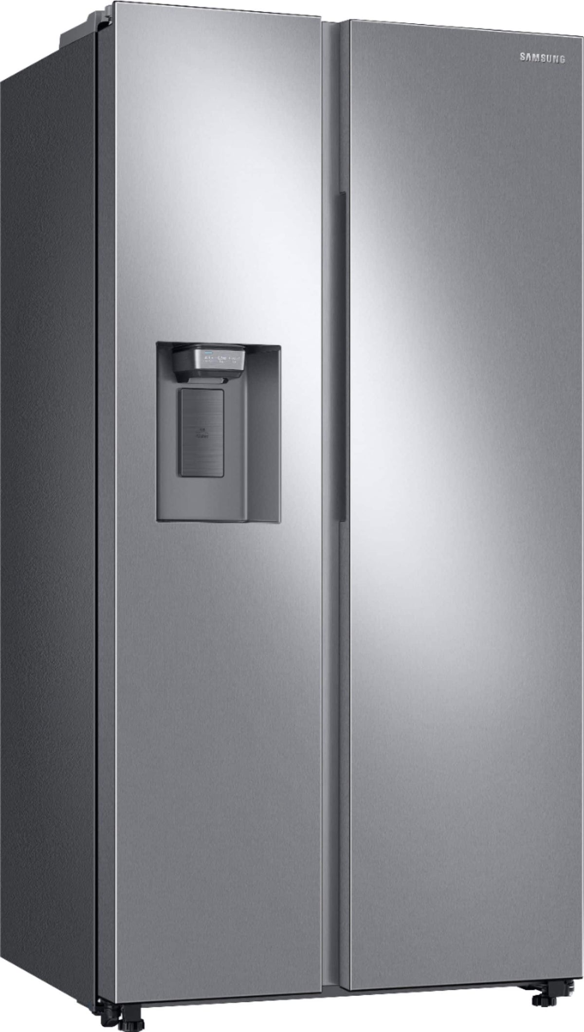 Samsung - 36 in. Wide 22 cu. ft. Side-by-Side Counter Depth Smart Refrigerator with All-Around Cooling - Stainless Steel