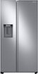 Samsung - 36 in. Wide 22 cu. ft. Side-by-Side Counter Depth Smart Refrigerator with All-Around Cooling - Stainless Steel