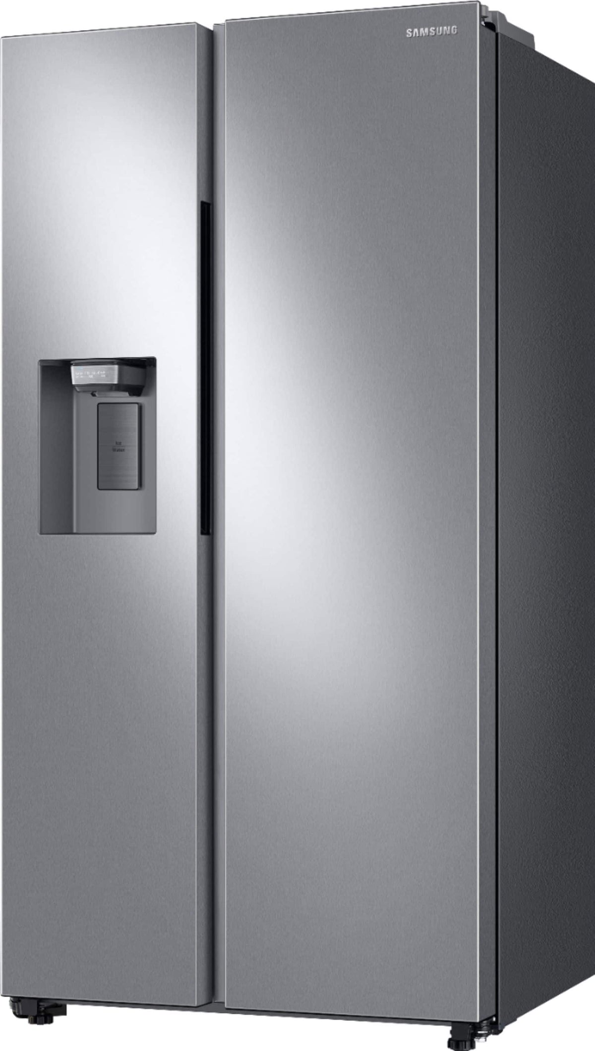 Samsung - 36 in. Wide 22 cu. ft. Side-by-Side Counter Depth Smart Refrigerator with All-Around Cooling - Stainless Steel
