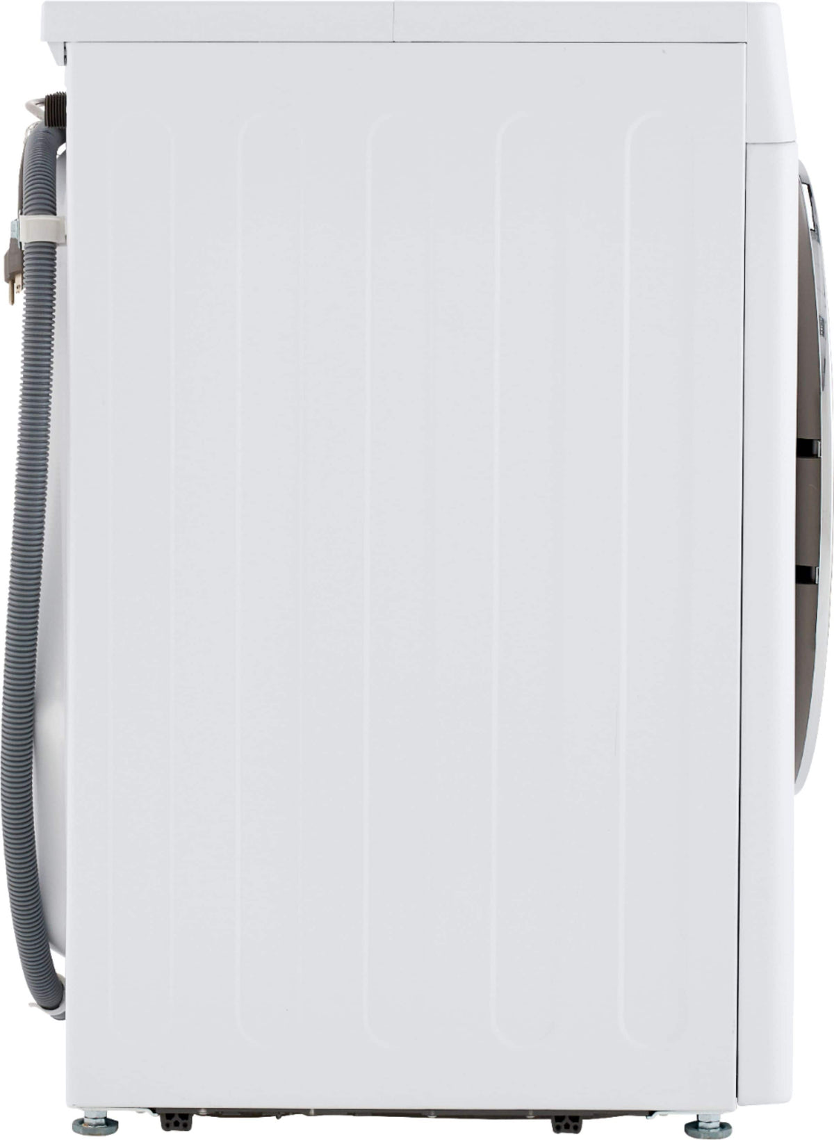 LG - 2.4 Cu. Ft. High-Efficiency Stackable Smart Front Load Washer with Steam and Built-In Intelligence - White