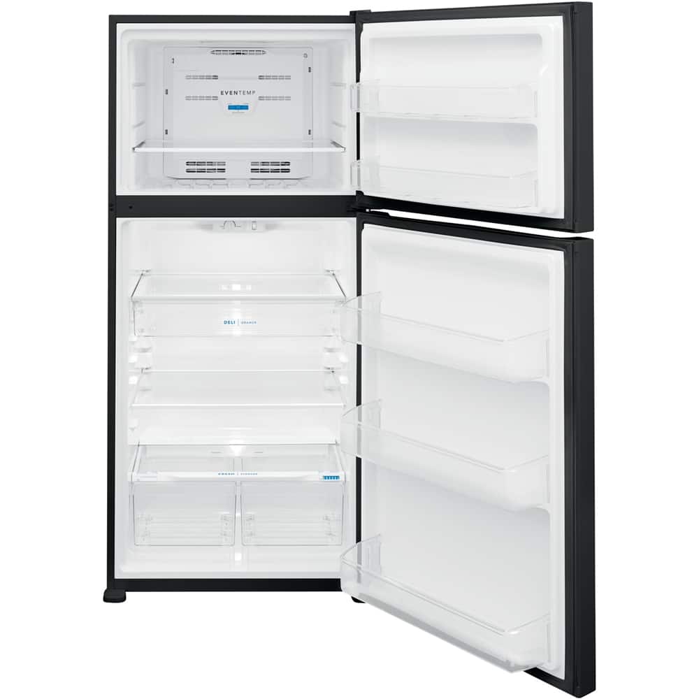 Frigidaire - 30 in. Wide 20 Cu. Ft. Garage Ready Top-Freezer Refrigerator - Black