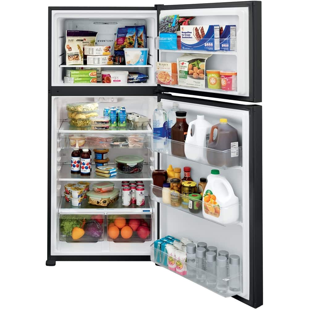 Frigidaire - 30 in. Wide 20 Cu. Ft. Garage Ready Top-Freezer Refrigerator - Black