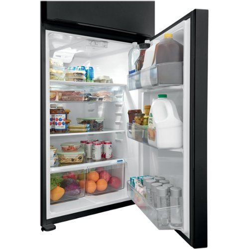 Frigidaire - 30 in. Wide 20 Cu. Ft. Garage Ready Top-Freezer Refrigerator - Black