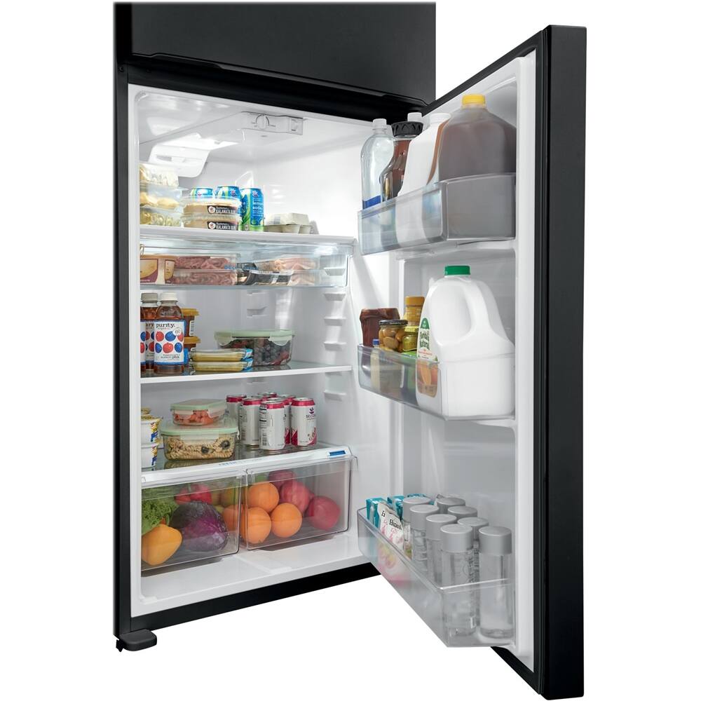Frigidaire - 30 in. Wide 20 Cu. Ft. Garage Ready Top-Freezer Refrigerator - Black