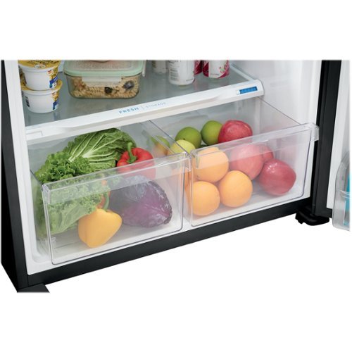 Frigidaire - 30 in. Wide 20 Cu. Ft. Garage Ready Top-Freezer Refrigerator - Black
