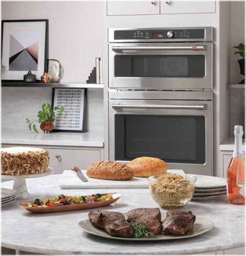 Café - 30" Built-In Electric Convection Wall Oven with Built-in Microwave and Advantium Technology, Customizable - Stainless Steel