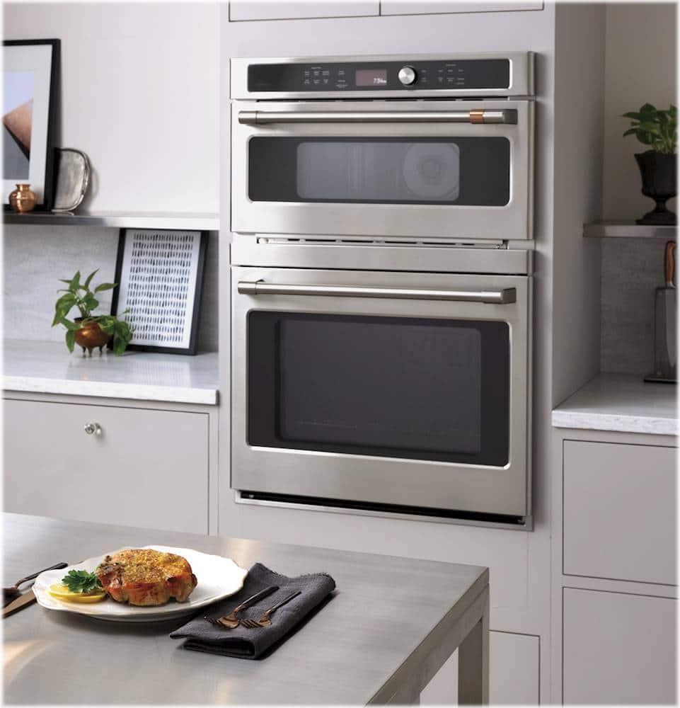 Café - 30" Built-In Electric Convection Wall Oven with Built-in Microwave and Advantium Technology, Customizable - Stainless Steel
