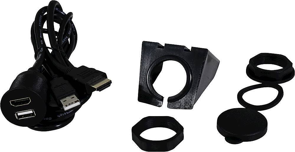 PAC - 3' Dash-Mount USB and HDMI Extension Cable - Black