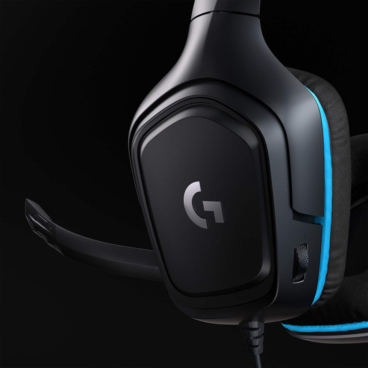 Logitech - G432 Wired Over-the-Ear Gaming Headset for Windows - Black/Blue