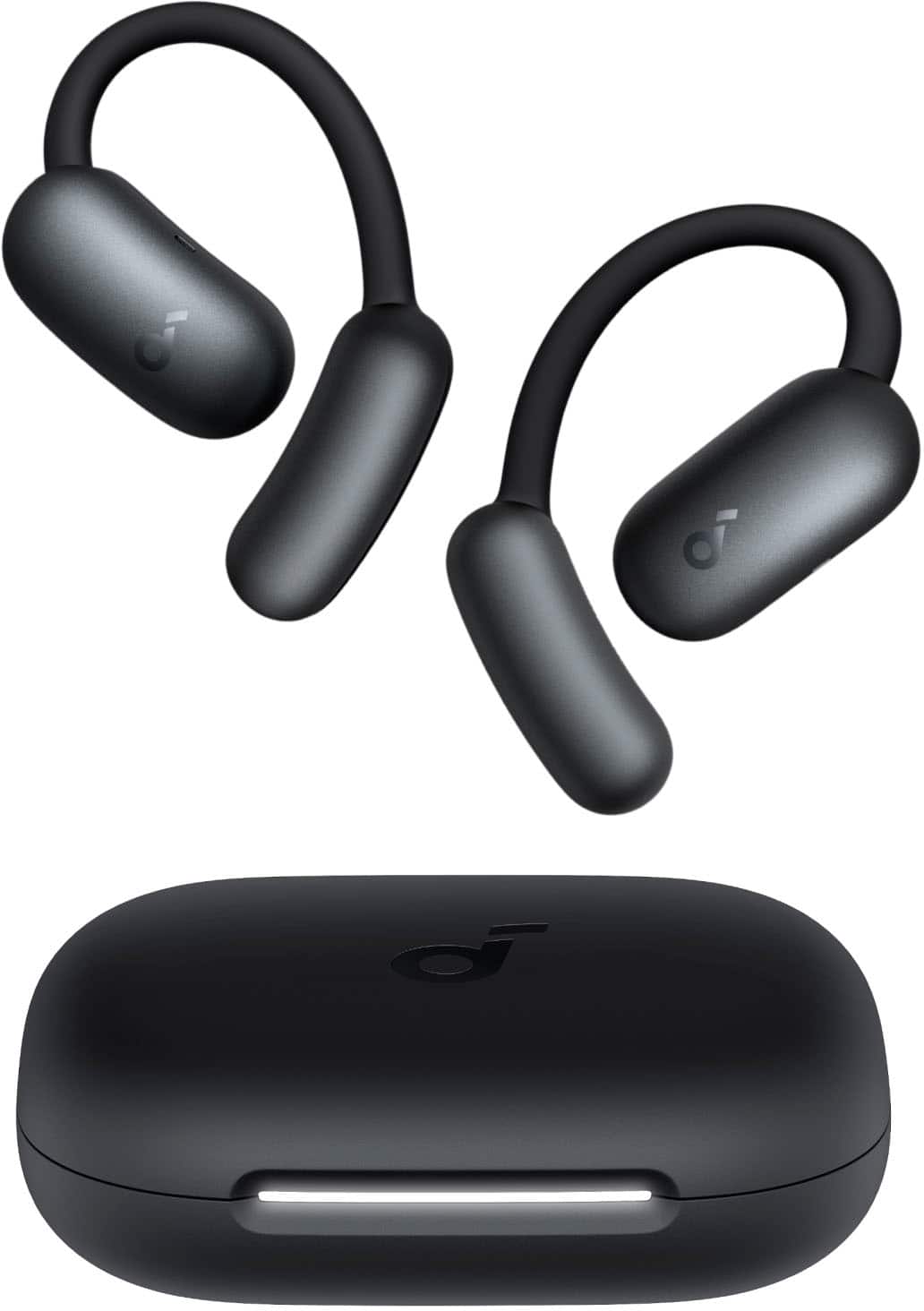 Soundcore - by Anker AeroFit 2 Open-Ear Headphones with Adjustable Ear Hooks - Black