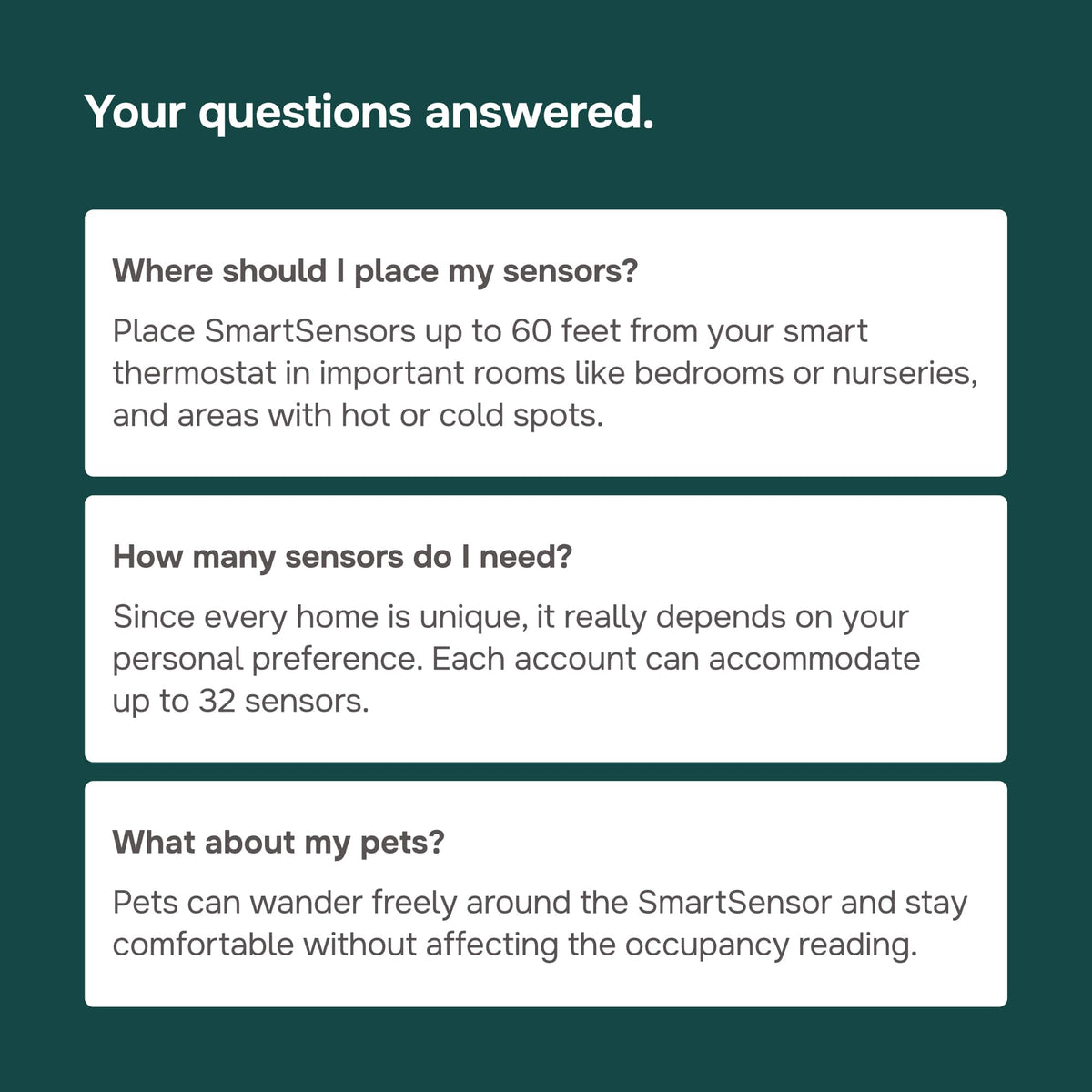 ecobee - SmartSensor 2-Pack - Temperature & Occupancy Detection, Comfort, Security, Energy Savings - White