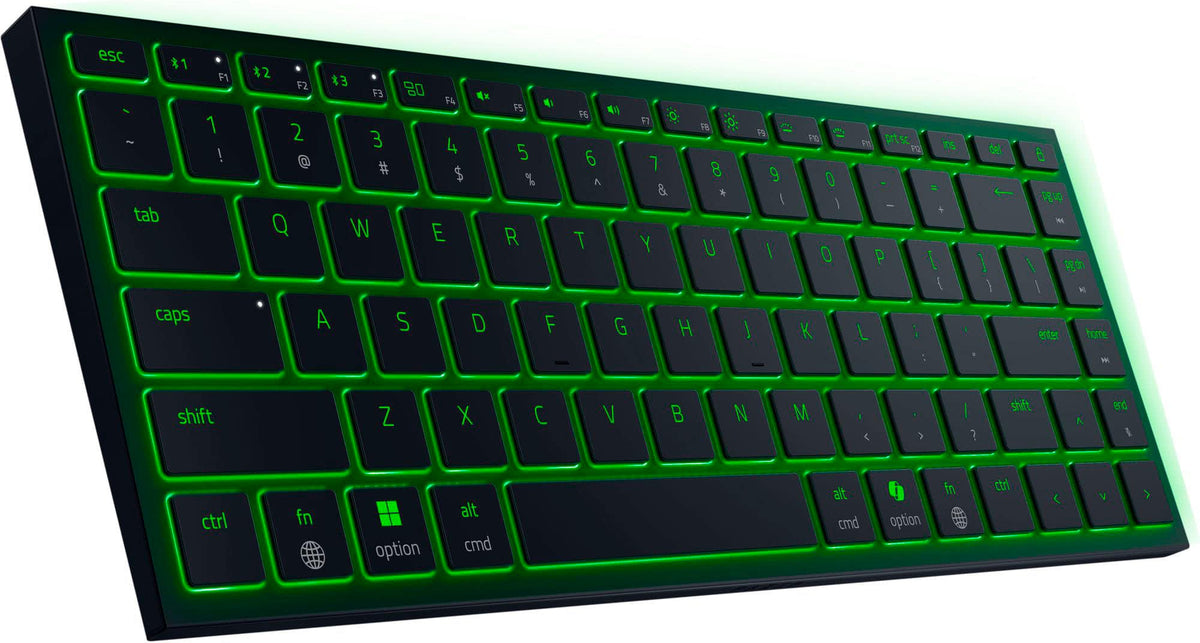 Razer - Joro Portable 75% Wireless Scissor Low-Profile Gaming Keyboard for PC and Mac with Chroma RGB Backlighting - Black