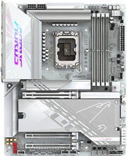GIGABYTE - Z890 AORUS PRO ICE (Socket LGA 1851) Intel Z890 ATX DDR5 Wi-Fi 7 Motherboard - White