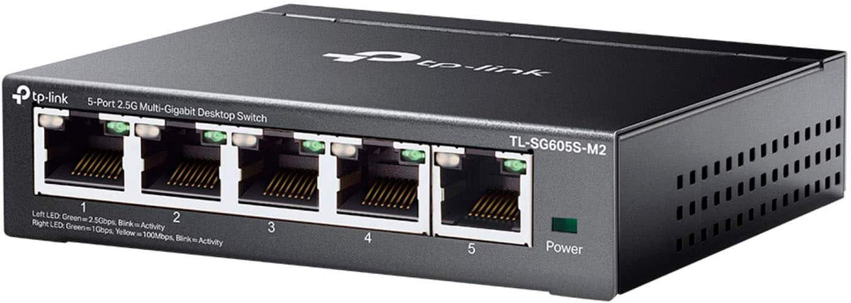 TP-Link - 5-Port 2.5G Multi-Gigabit Desktop Switch - Black